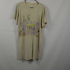 Vintage 90s LOONEY TUNES Hawaii Mens XXL T Shirt